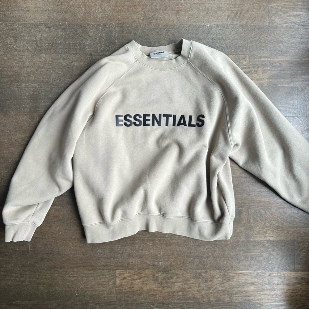 Essentials Beige Men's Sweater